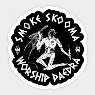 Smoke Skooma Worship Daedra Sticker